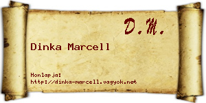 Dinka Marcell névjegykártya